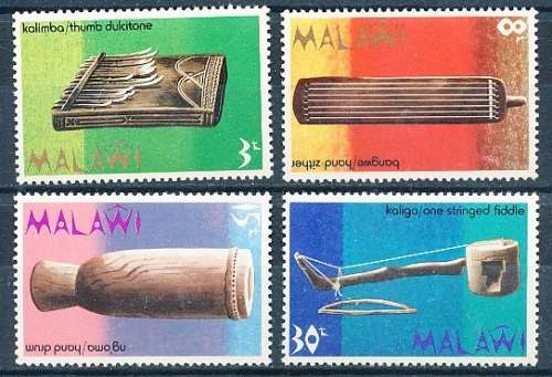 MALAWI  1973 -   Musical Instruments   FULL  SET   -   FINE MINT