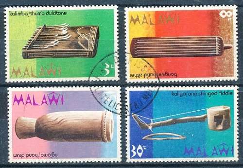 MALAWI  1973 -   Musical Instruments   FULL  SET   -   FINE  USED