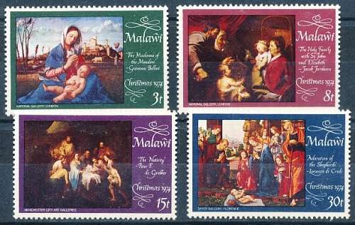 MALAWI  1974 -    Christmas   FULL  SET   -  FINE MINT