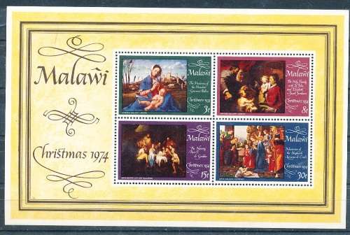 MALAWI  1974 -    Christmas   MINI - SHEET    -  MINT