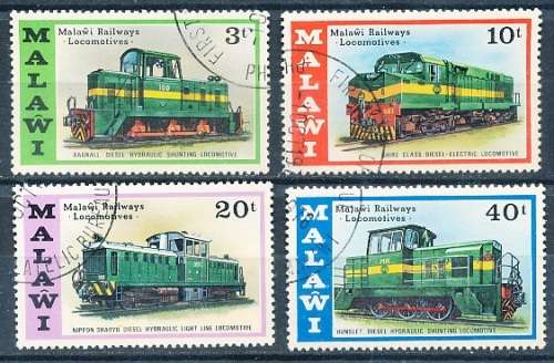 MALAWI  1976 -     Malawi Locomotives   FULL  SET   -  FINE  CTO USED