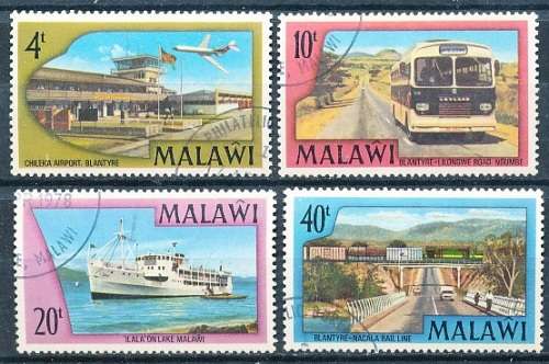 MALAWI  1977 -   Transport  FULL SET    -  FINE  CTO USED