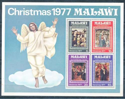 MALAWI  1977 -    Christmas    MINI-SHEET   -  FINE  MINT