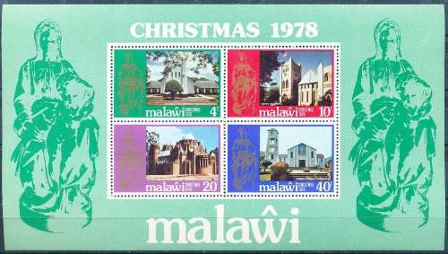 MALAWI  1978 -  Christmas     MINI-SHEET   -  FINE  MINT