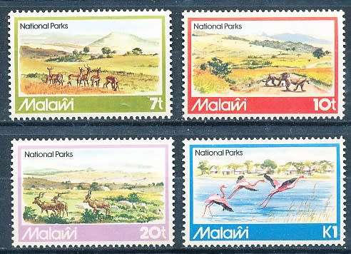 MALAWI  1982 -   National Parks - Wildlife  FULL SET   -   FINE  MINT