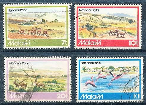 MALAWI  1982 -   National Parks - Wildlife  FULL SET   -   FINE  USED
