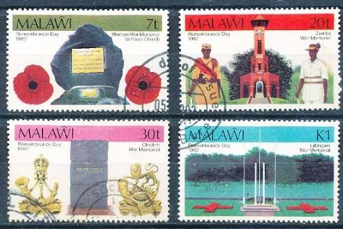 MALAWI  1982 -  Remembrance Day  FULL SET   -   FINE  USED