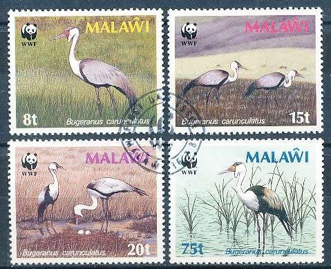 MALAWI  1987 -   Wattled Crane   FULL SET   -     FINE USED