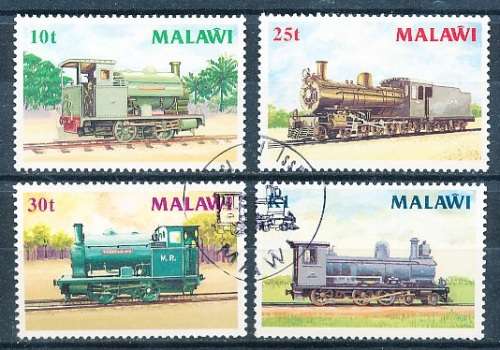 MALAWI  1987 -   Steam Locomotives   FULL SET   -     FINE  CTO USED