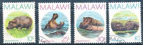 MALAWI  1987 -  Hippopotamus  FULL SET   -     FINE  USED