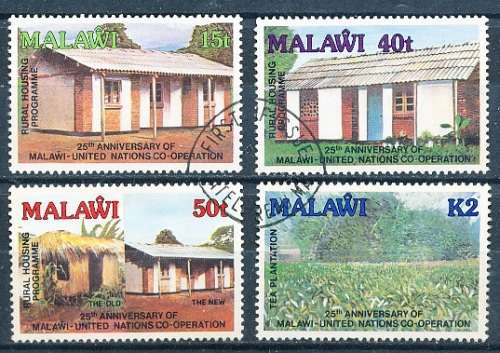 MALAWI  1989 -    United Nations Co-operation  FULL  SET   -   FINE  CTO  USED