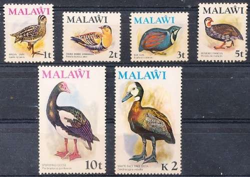 MALAWI  1975 -     Birds   PART   SET   -  MINT