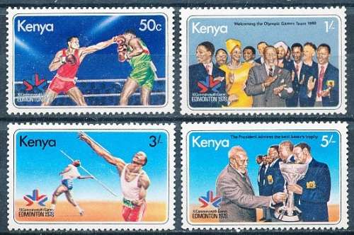 KENYA  1978 -     Commonwealth Games -    FULL  SET   -  MINT