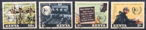 KENYA  1978 -   Anti-Apartheid Year  -    PART   SET   -  FINE  USED