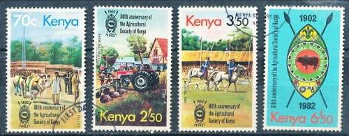 KENYA  1982 -   Agricultural Society of Kenya -   FULL  SET   -  FINE  USED