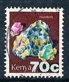 KENYA  1982 -   Minerals - Previous Stamp Surcharged  -  FINE  USED