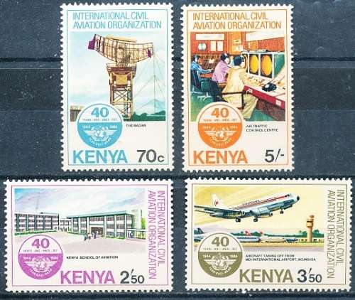 KENYA  1984 -   Civil Aviation Organization   -   FULL SET - MINT