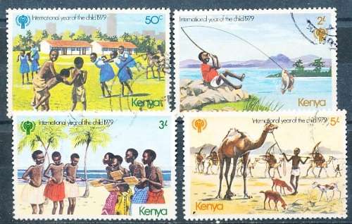 KENYA  1979 -   International Year of the Child -   FULL  SET   -  FINE  USED