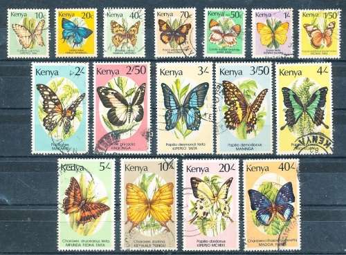 KENYA  1987 -  Butterflies   -    SET   FINE USED