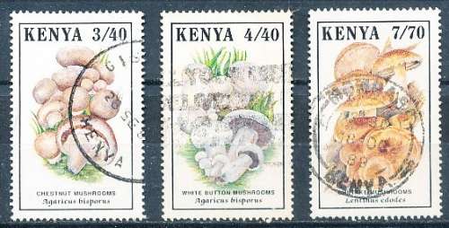KENYA  1989 -  Fungi   -   PART  SET   FINE USED