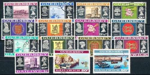 GUERNSEY   - 1971   Daily Stamps   COMPLETE   SET  -   FINE USED