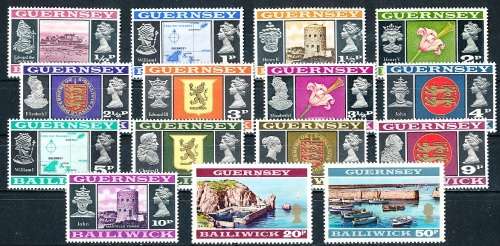 GUERNSEY   - 1971   Daily Stamps   COMPLETE   SET  -   FINE MINT