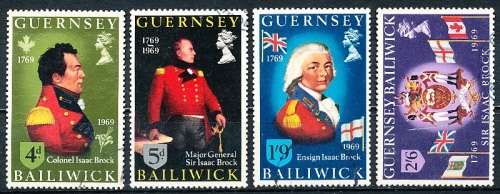 GUERNSEY   - 1969  Birth of General Brock  COMPLETE   SET  -   FINE USED