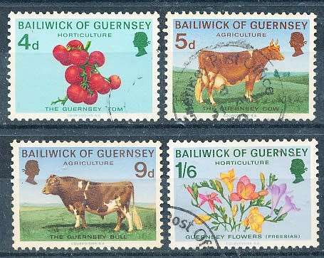 GUERNSEY   - 1970  Gardening and Agriculture  COMPLETE   SET  -   FINE USED