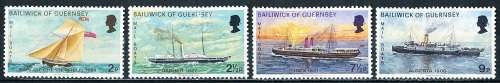 GUERNSEY   - 1972   Mail Boat  COMPLETE   SET  -     MINT