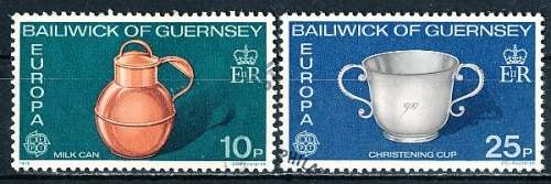 GUERNSEY   - 1976   EUROPA Stamps - Handicrafts  COMPLETE   SET  -   FINE  USED
