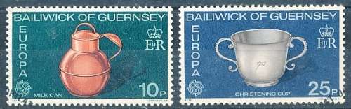 GUERNSEY   - 1976   EUROPA Stamps - Handicrafts  COMPLETE   SET  -   FINE  USED
