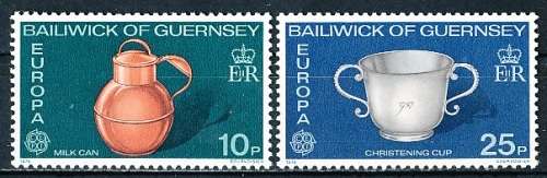 GUERNSEY   - 1976   EUROPA Stamps - Handicrafts  COMPLETE   SET  -   FINE MINT