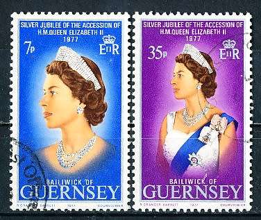 GUERNSEY   - 1977    Queen Elizabeth II  COMPLETE   SET  -   FINE  USED