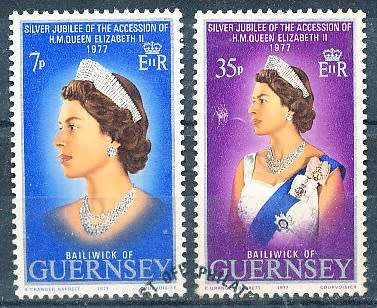 GUERNSEY   - 1977    Queen Elizabeth II  COMPLETE   SET  -   FINE  USED
