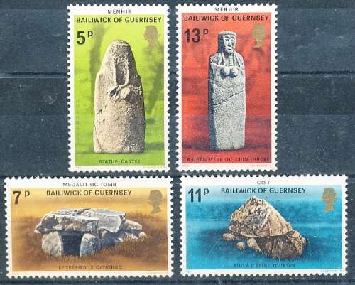 GUERNSEY   - 1977   Prehistoric Monuments  COMPLETE   SET  -   FINE  MINT