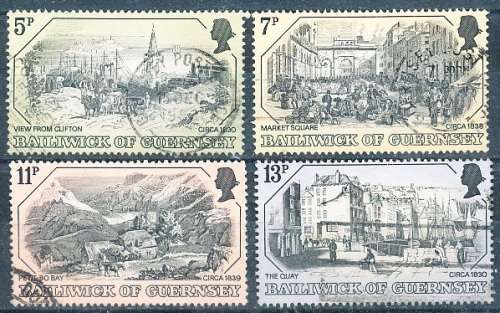 GUERNSEY   - 1978   Old Copperplate  COMPLETE   SET  -   FINE  USED