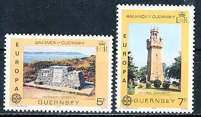 GUERNSEY   - 1978  EUROPA Stamps - Monuments  COMPLETE   SET  -    MINT
