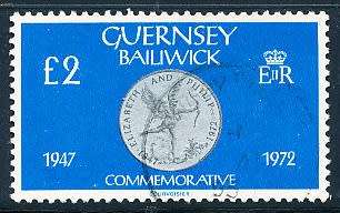 GUERNSEY   - 1979  Coins  2 POUND VALUE   -   FINE USED