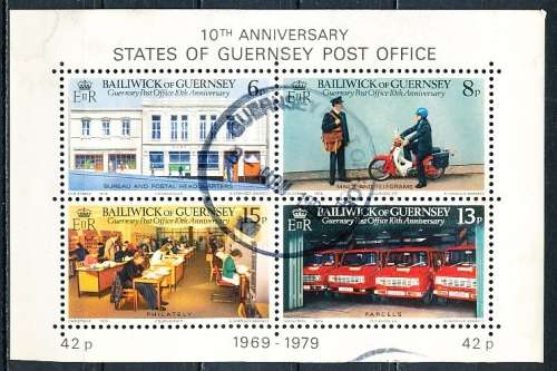 GUERNSEY   - 1979  Guernsey Post Office    MINI - SHEET  -    FINE   USED