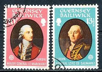 GUERNSEY   - 1980   EUROPA Stamps - Famous People  SET  -    FINE  CTO USED