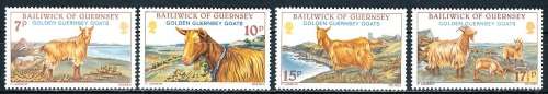 GUERNSEY   - 1980     Golden Guernsey Goats  SET  -    FINE  MINT