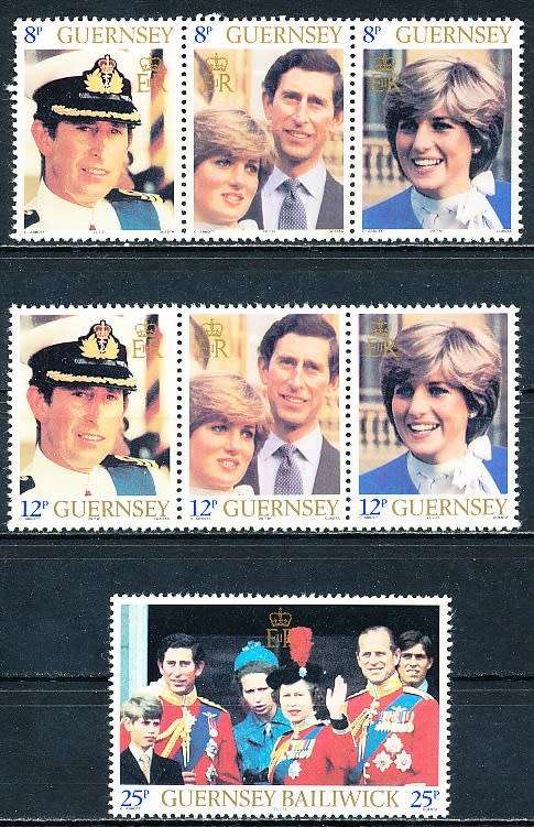 GUERNSEY   - 1981    Royal wedding   SET  -    FINE  MINT