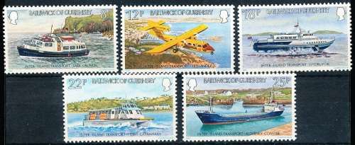 GUERNSEY   - 1981   Transport   SET  -    FINE  MINT