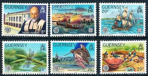 GUERNSEY   - 1982   EUROPA Stamps - Historic Events   SET  -    FINE  MINT