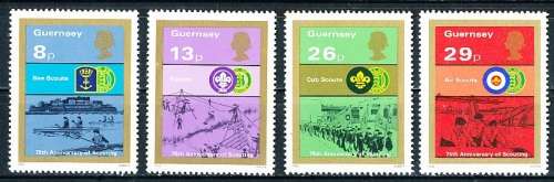 GUERNSEY   - 1982   Boy Scout Movement   SET  -    FINE  MINT