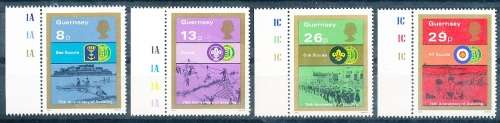 GUERNSEY   - 1982   Boy Scout Movement   SET  -    FINE  MINT