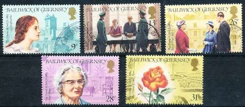 GUERNSEY   - 1984   Birth of Sibyl Hathaway  SET  -     FINE USED