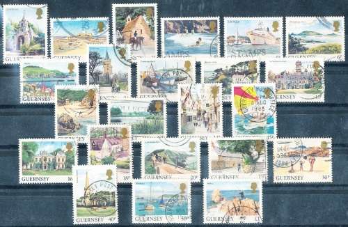 GUERNSEY   - 1984   Daily Stamps  SET to the 1 POUND   -     FINE USED