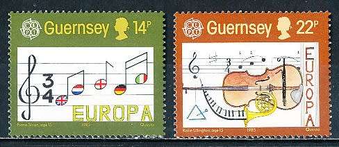 GUERNSEY   - 1985    EUROPA Stamps    SET  -     MINT