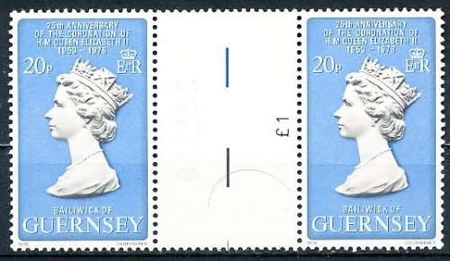 GUERNSEY   - 1978   Queen Elizabeth II     -  FINE  MINT GUTTER PAIRS